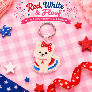 Pommy Mommy Holiday Keychain