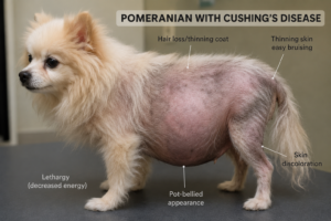 Cushing's Disease in Pomeranians - with callouts
